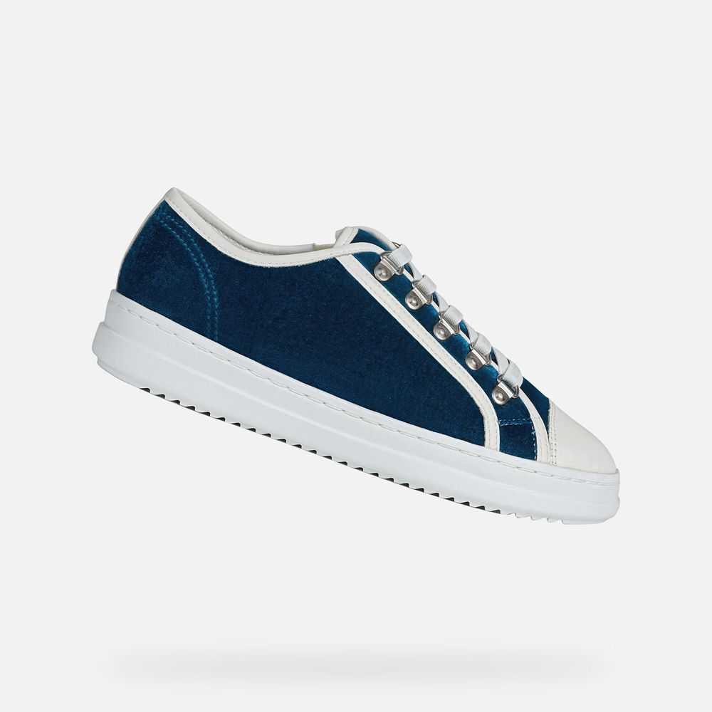 Basket Geox Pontoise - Bleu/Blanche - Femme 285739-ZRT